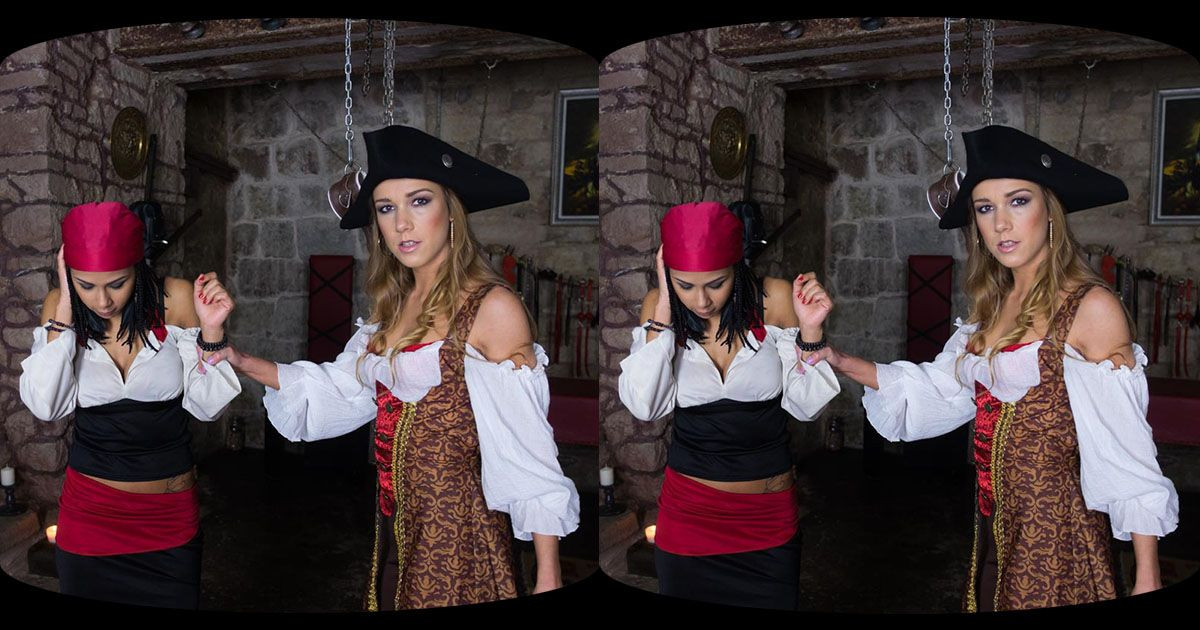 130 - Lesbian pirates in action: Alexis Crystal Slideshow