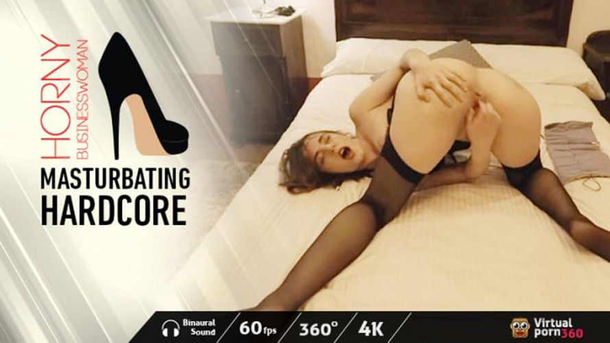 Horny Businesswoman Masturbating Hardcore: Aragne Slideshow