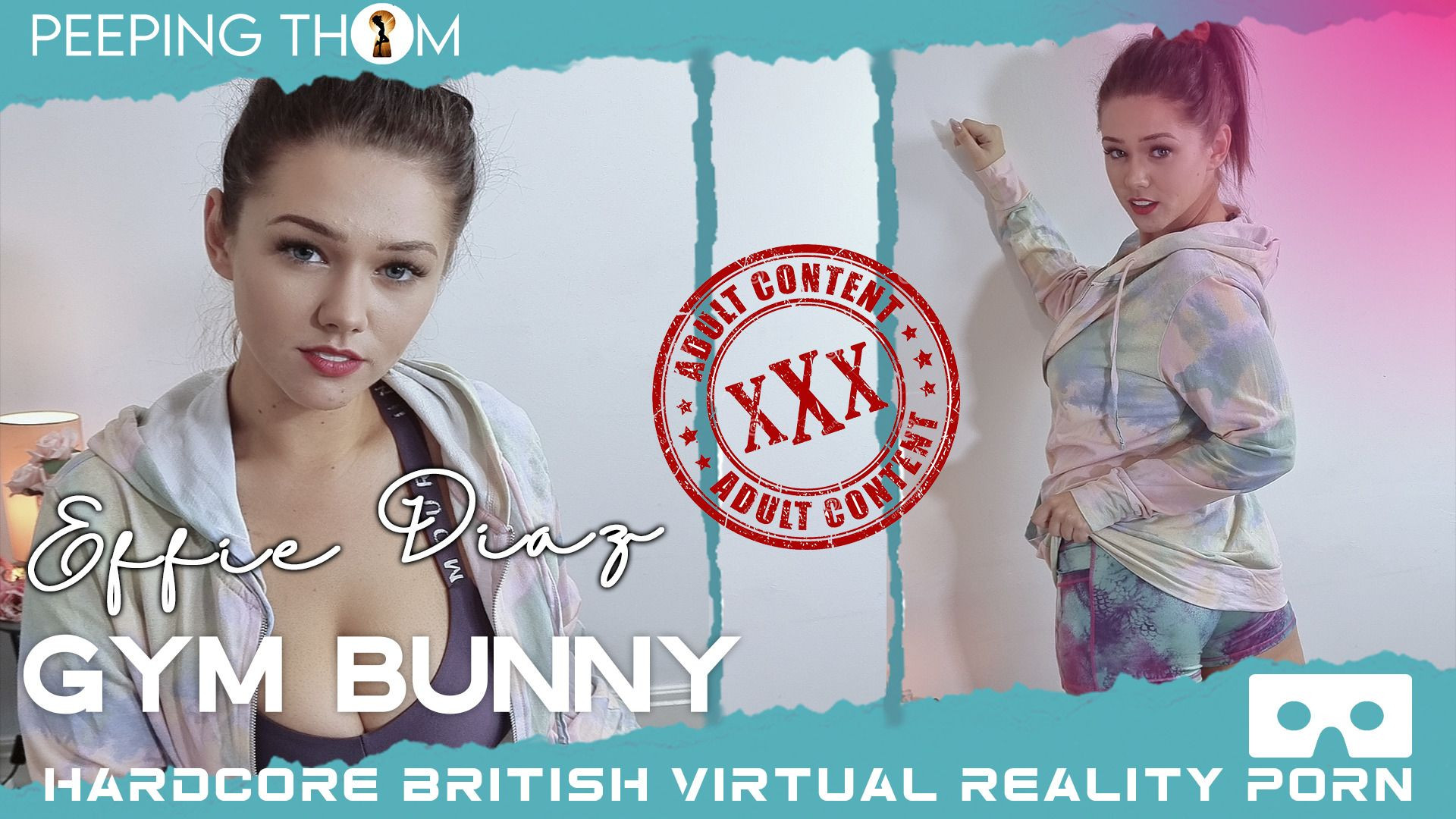 Gym Bunny - Amateur Brunette Brit with Big Tits: Effie Diaz Slideshow