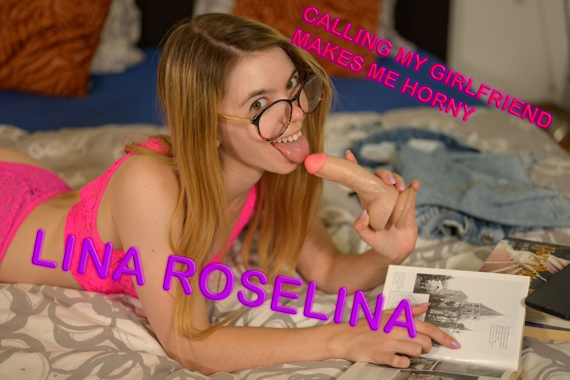 Calling My Girlfriend Made Me Horny: Lina Roselina Slideshow