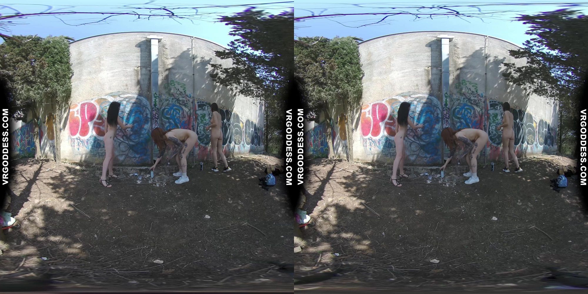 On Vacation With Matty Cheri Rebeka Ruby Nude In Public Painting Graffiti... Slideshow