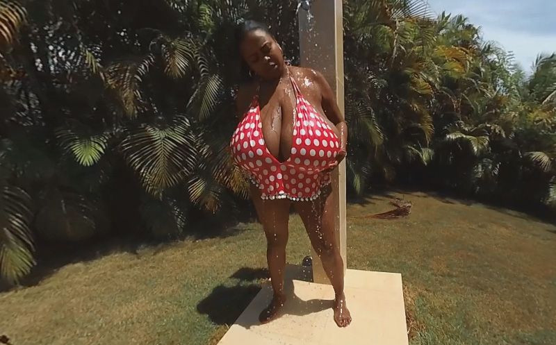 Miosotis Takes a Pool Shower; gigantic tits ebony bbw stripping Slideshow