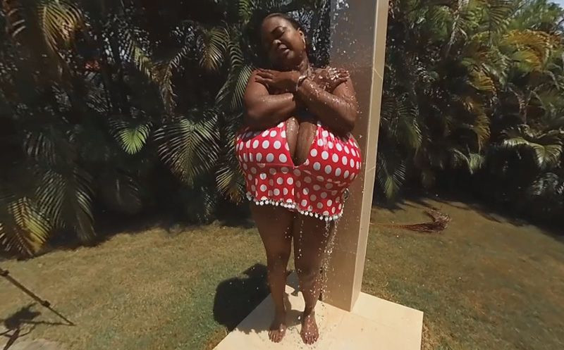 Miosotis Takes a Pool Shower; gigantic tits ebony bbw stripping Slideshow