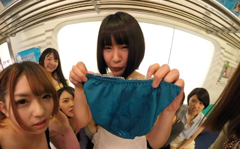 You Accidentally Boarded the Ladies-Only Train Car; Reverse Gangbang CFNM with Japanese Babes Slideshow