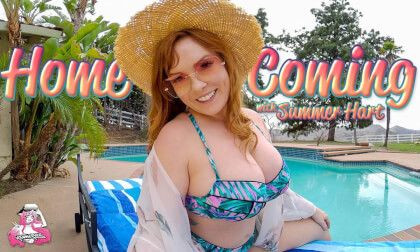 Summer Hart's Homecoming; Big Tits Redhead Amateur Hardcore POV Slideshow