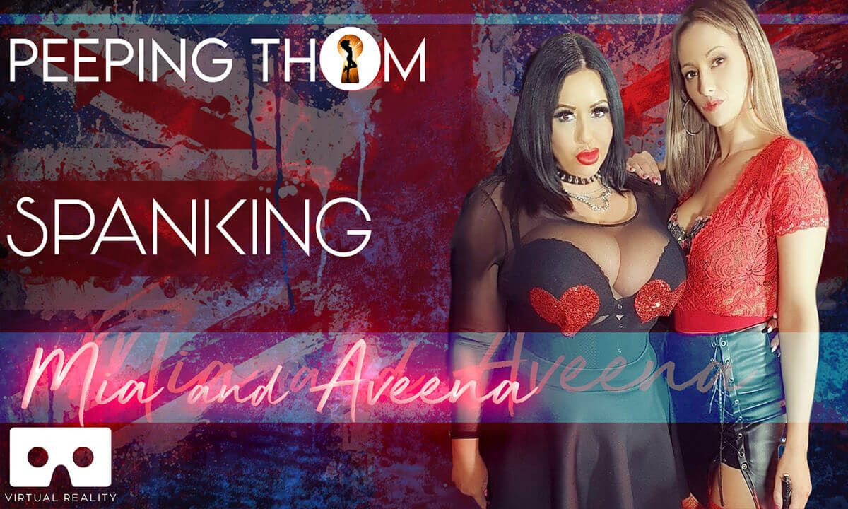 Mia and Aveena - Double Spanking; FemDom 3D Porn VR Slideshow