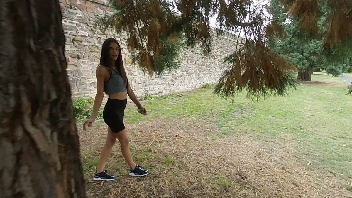 Kim Model - Walk About; Smoke Break with a Hot Pornstar Slideshow