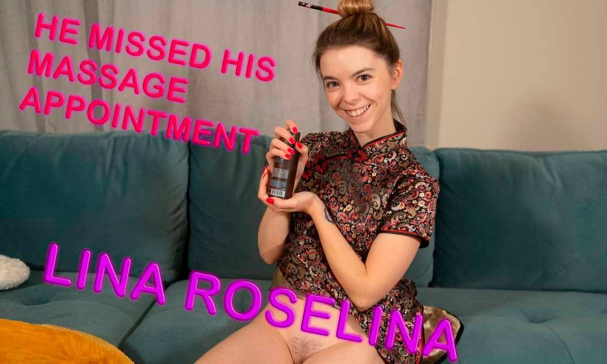Lina's Massage Client - Solo Amateur Striptease Oil and Masturbation Slideshow