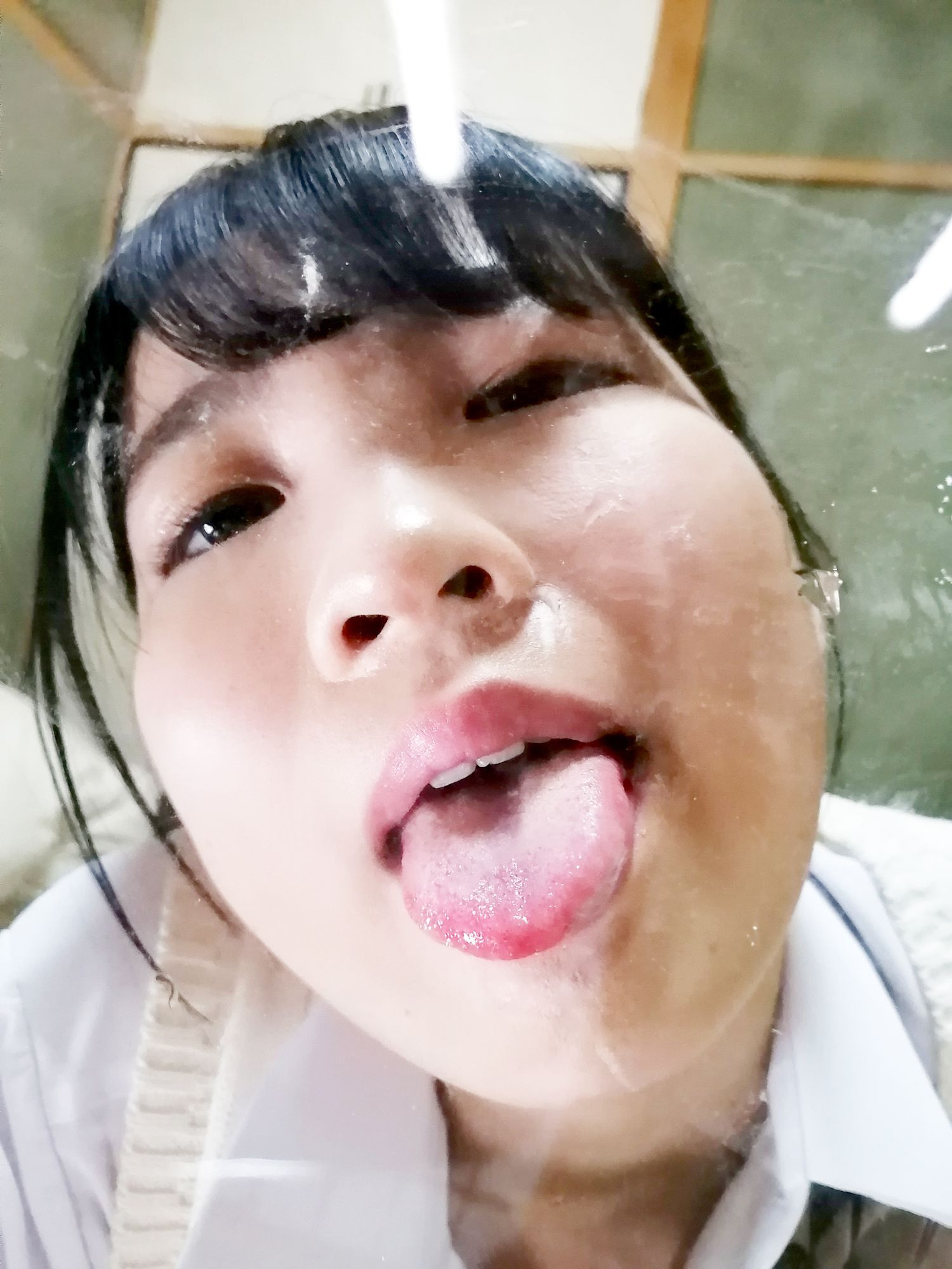 Schoolgirl Fetish Picture Book; JAV Idol Teasing with her Tongue Slideshow