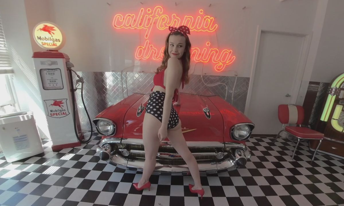 Diner - Emily Bloom in a Pinup Costume Solo Slideshow