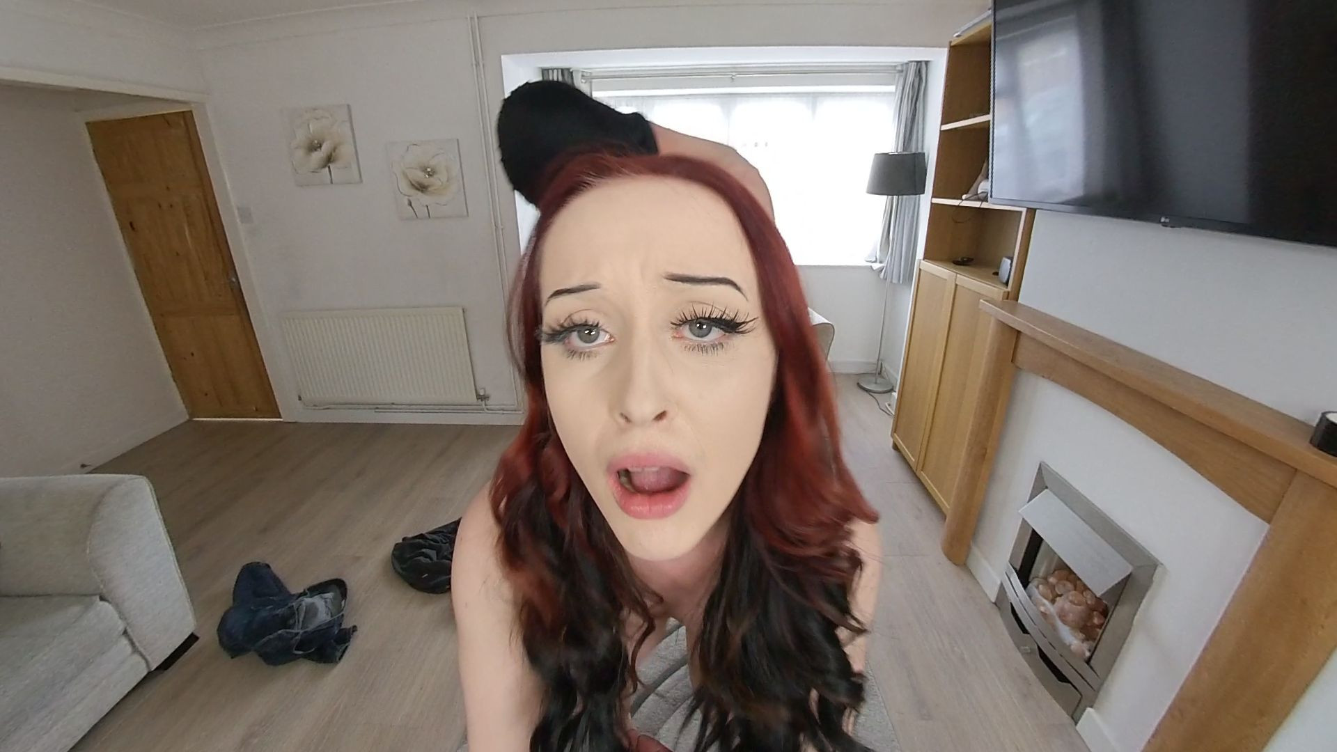 Cuckold Surprise - Girlfriend Sharing VR Close Up Voyeur Slideshow