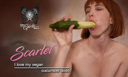 I Love My Vegan Cucumber Dildo - Food Fetish Solo VR Porn Slideshow