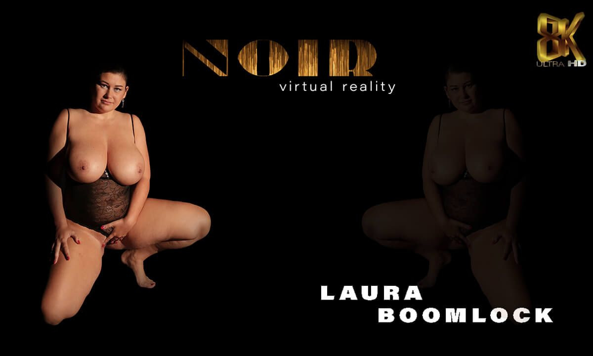 Laura Boomlock - Sensual All Black Solo Busty VR Porn Slideshow