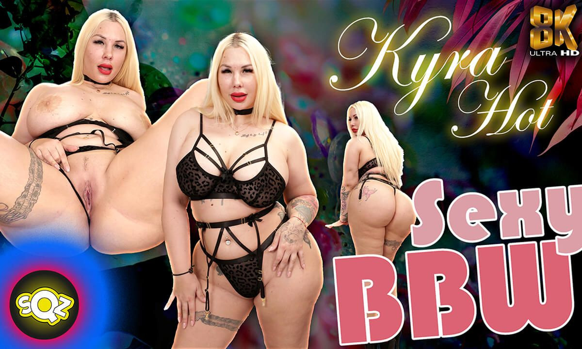 Sexy BBW - Voluptuous Horny Blonde Pornstar in Lingerie Slideshow