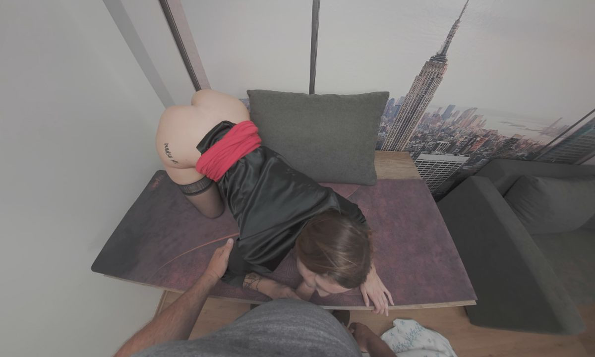 Mina K: Office Girl - Pornstar in Stockings HD POV VR Porn Slideshow