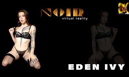 Eden Ivy - Hot Solo Noir Scene With the Sexy Tattooed Eden Ivy VR Porn Slideshow