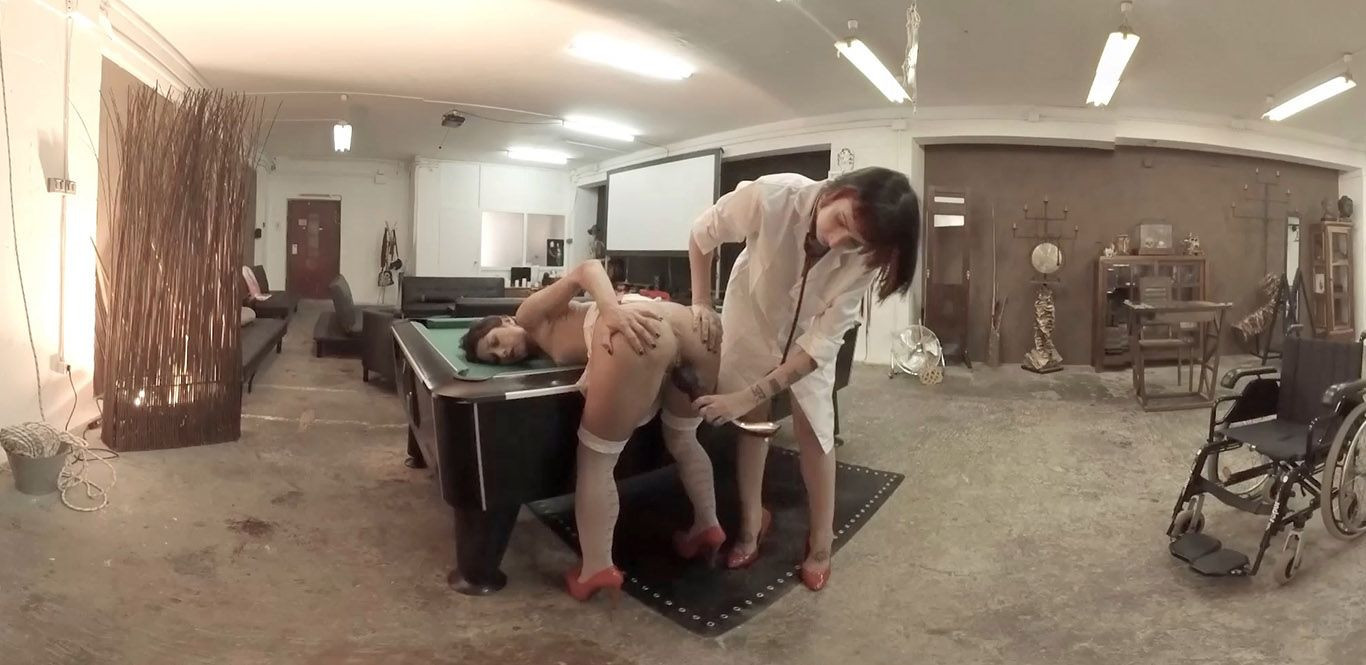 First-Sex Kit: Pussy Inspection - Fetish Wheelchair Lesbian Slideshow