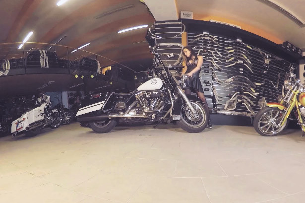 Niki Wants a Motorcycle She Can Ride Naked - Solo Model Biker Nylons Slideshow