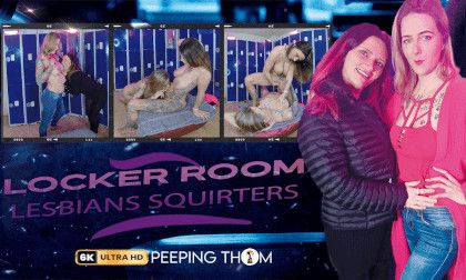 Kimberly and Melody - Squirting Locker Room Lesbians Slideshow