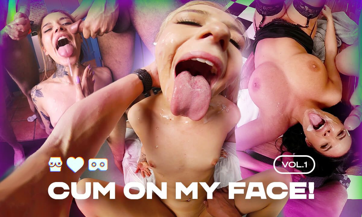 "CUM ON MY FACE!" vol.1 - Facials Cumshots Compilation Slideshow