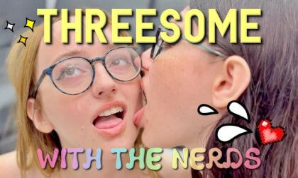Nerds Fucking And Sucking Cum In Tasty Threesome Slideshow