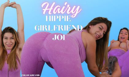 Hairy Hippie Girlfriend JOI Slideshow