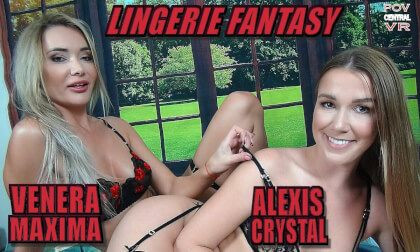 Alexis Crystal and Venera Maxima: Lingerie Fantasy Slideshow