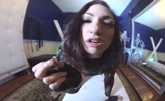 Dominant Cybill Takes Charge with a Chastity Belt - POV Femdom Slideshow