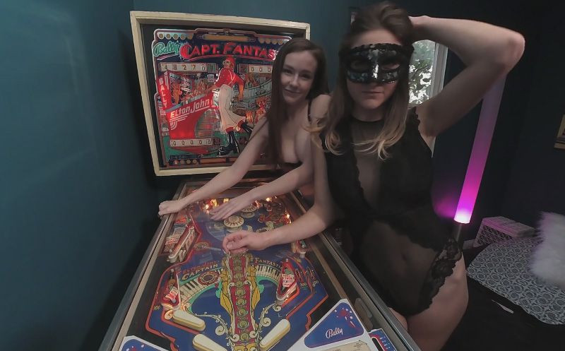 Pinball - Two Amateur Babes Slideshow