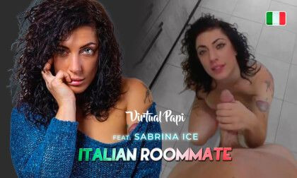 Italian Roommate - Italian Brunette Sabrina Ice Hardcore Slideshow